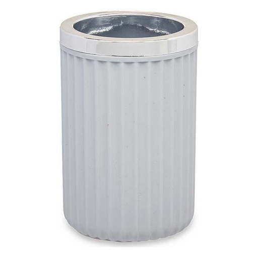 Vaso Berilo Gris Plástico 7,5 x 11,5 x 7,5 cm Portacepillos de Dientes