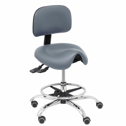Taburete Zarza Piqueras y Crespo 220CRRP Gris PVC