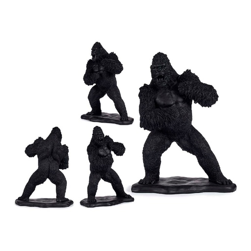 Decorative Figure Gift Decor XS210426 Black Gorilla 25,5 x 56,5 x 43,5 cm