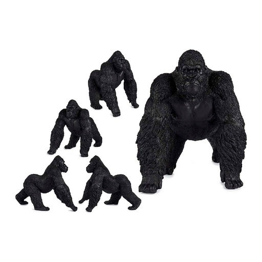 Decorative Figure Gift Decor XS210425 Black Gorilla 30 x 36 x 45 cm