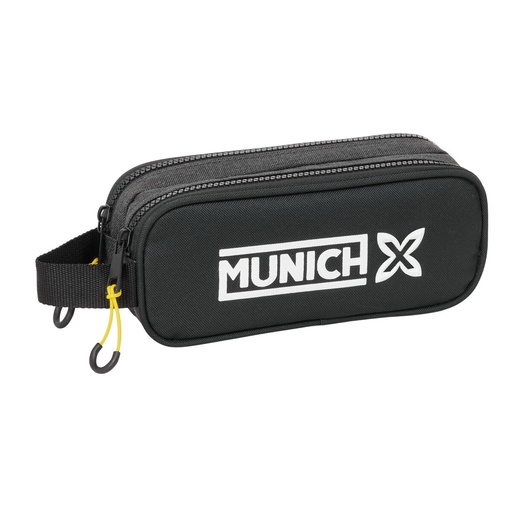 Portatodo Doble Munich Topo Negro 21 x 8 x 6 cm