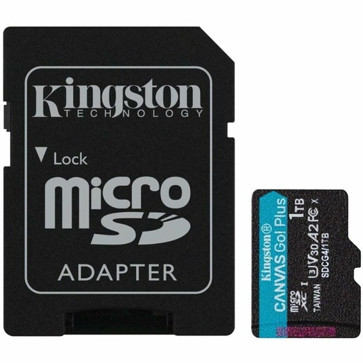 Tarjeta de Memoria Micro SD con Adaptador Kingston CANVAS Go! Plus 1 TB