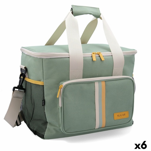 Cool Bag Quid Sugar Green 33 x 24 x 28 cm (6 Units)