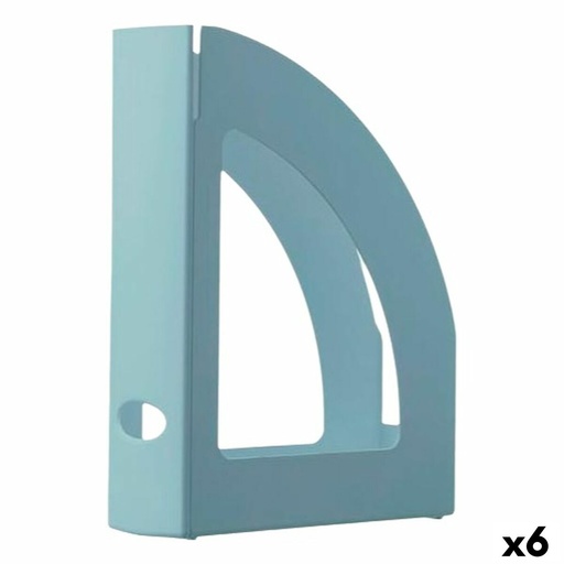 Revistero Archivo 2000 Azul A4 Reciclable 25 x 8 x 32 cm (6 Unidades)