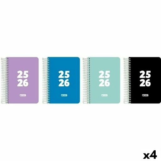 Diary ENRI 1/4 15 x 21 cm 2025-2026 (4 Units)
