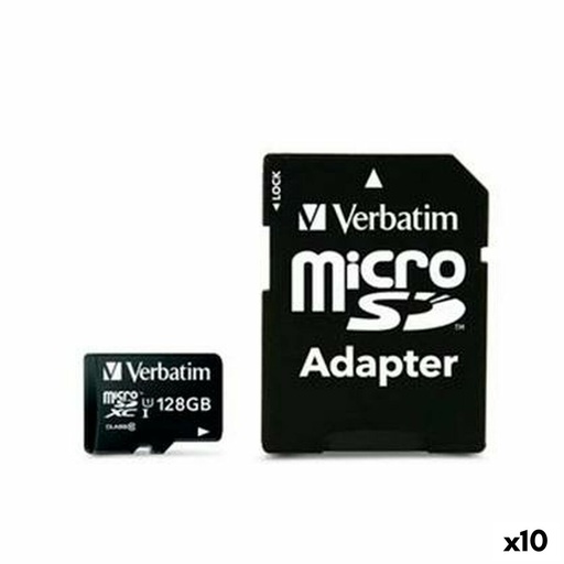 Tarjeta de Memoria SDHC Verbatim 128 GB (10 Unidades)