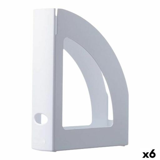 Revistero Archivo 2000 Ecogreen Blanco A4 Poliestireno 25 x 8 x 32 cm (6 Unidades)