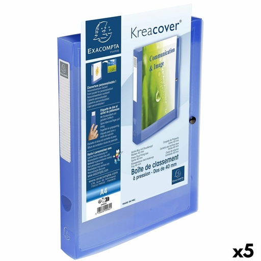 Carpeta Exacompta Azul A4 (5 Unidades)