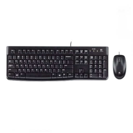 Keyboard Logitech Desktop MK120 Black Spanish Qwerty AZERTY
