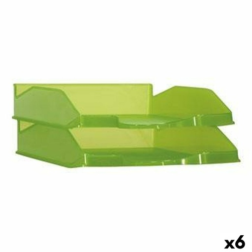 Filing Tray Archivo 2000 Green A4 Plastic (6 Units)