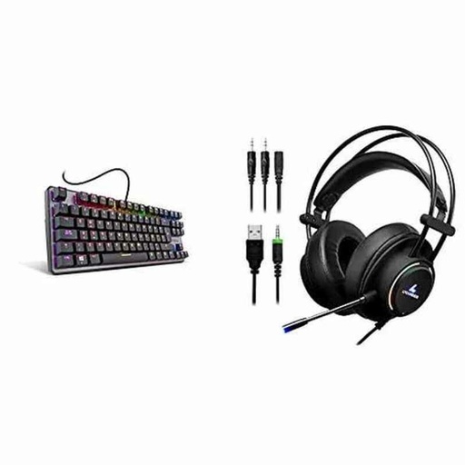 Teclado Krom NXKROMKRNLTKL Negro Qwerty Español